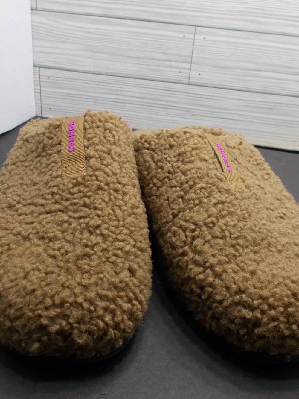 Bombas Sunday Slippers Dark Camel Women's 9 - Picture 3 of 5
